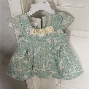 Floral Baby Dress with Cap Sleeves